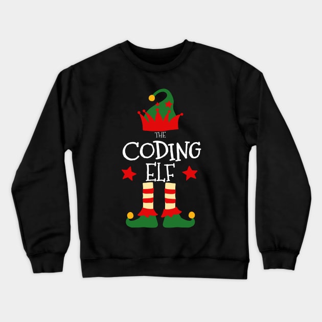 Coding Elf Matching Family Group Christmas Party Pajamas Crewneck Sweatshirt by uglygiftideas